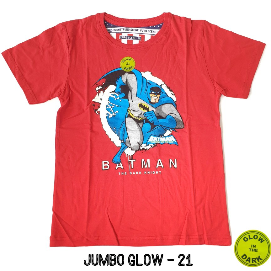 FURO Jumbo Glow In The Dark Kaos Anak Laki size 16 18 20