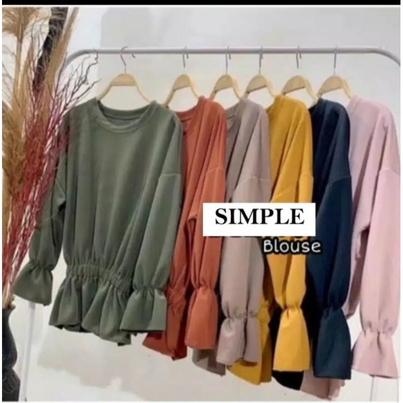 BLOUSE WANITA SIMPLE TOP