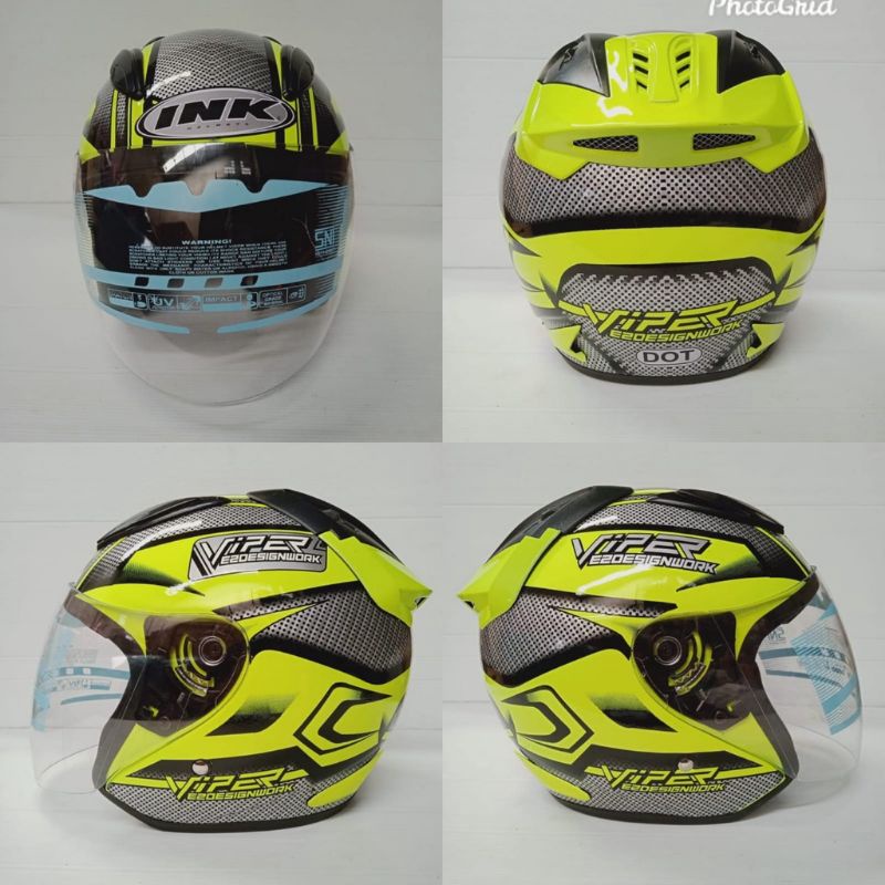 Helm Helem Half face Ink Dynamic Pria Cowok Cewek Wanita Sni Honda Murah Centro Ori Original Murah H