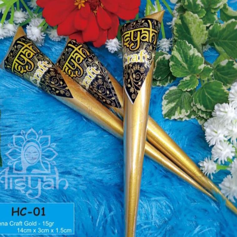 

ㅍ henna aisyah - henna craft gold dan silver best seller 1pcc 10rb お
