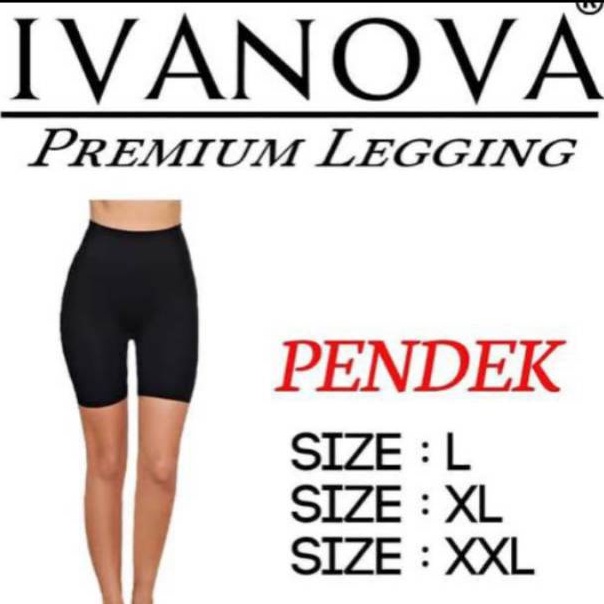 Legging Celana Wanita / Legging Sport / Legging Jumbo Pendek IVANOVA