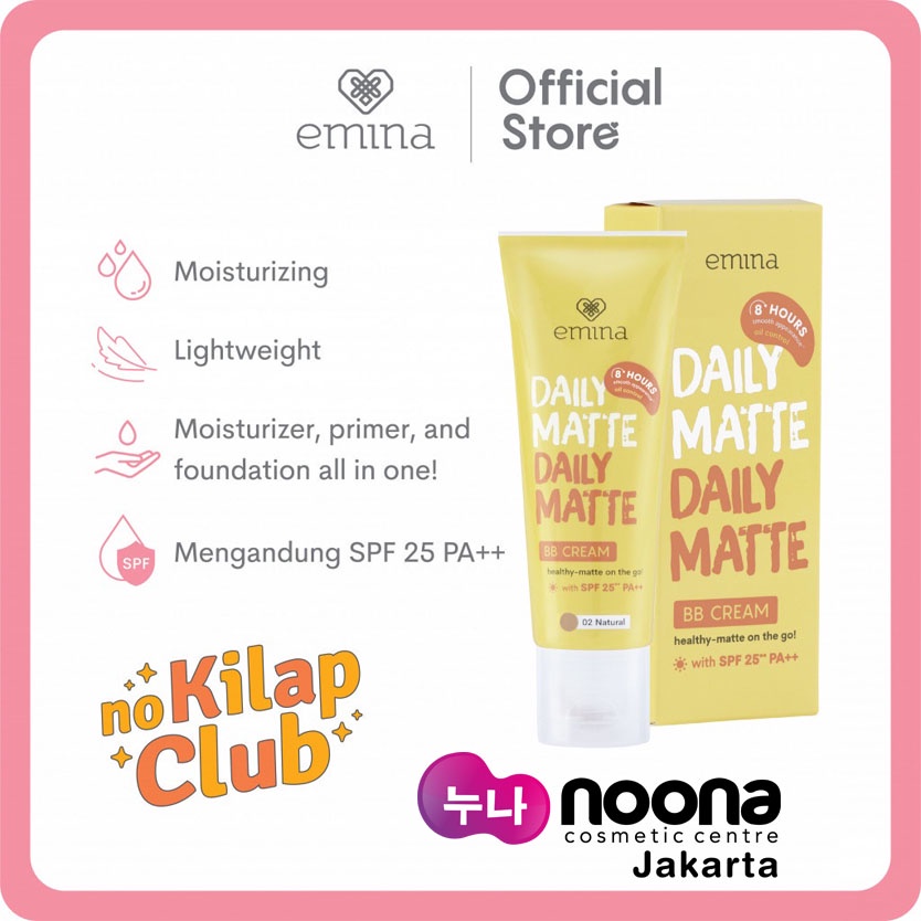 EMINA DAILY MATTE BB CREAM WITH SPF 25** PA++