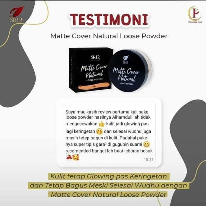 Bedak SR12 Compact Powder Tidak Mudah Luntur Whitening dan Glowing