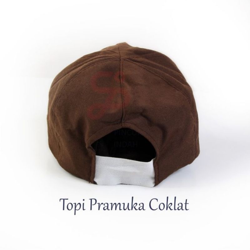 Topi Penggalang Karet Putih CH