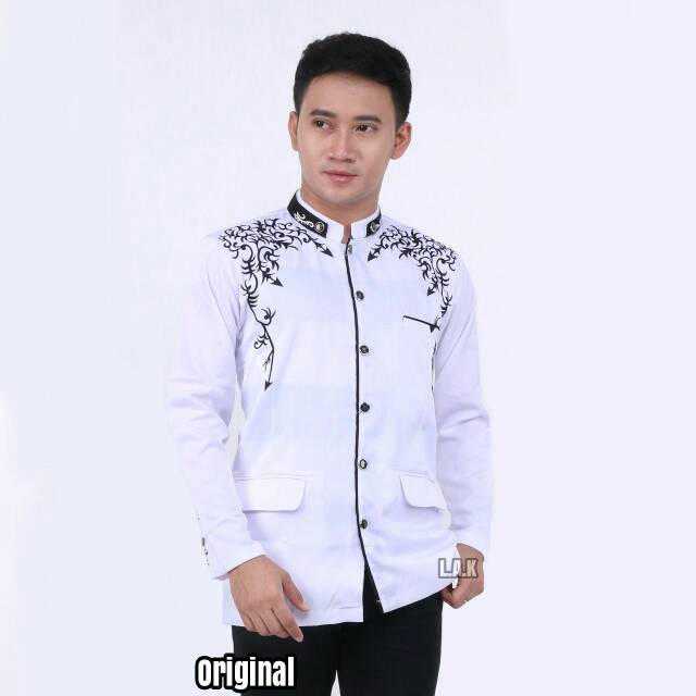 Jasko bordir / jasko / jasko murah / jasko putih motif akar