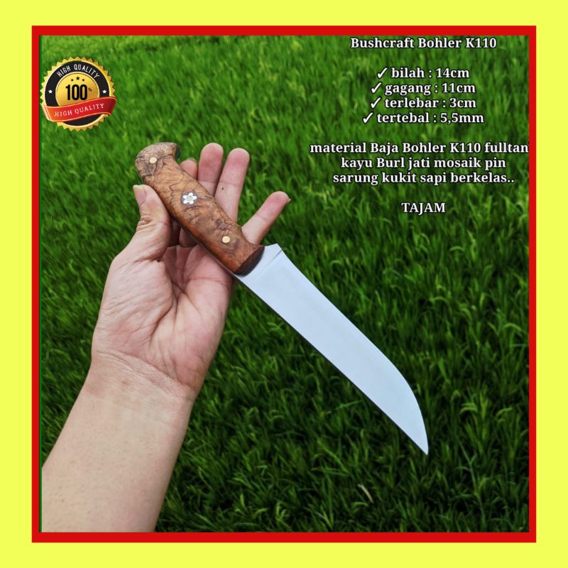 PISAU SEMBELIH BUSHCRAFT BOHLER K110