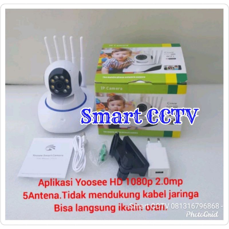 CCTV WIRELESS WIFI CAMERA FULL HD 1080P 5 ANTENA KUALITAS BAGUS