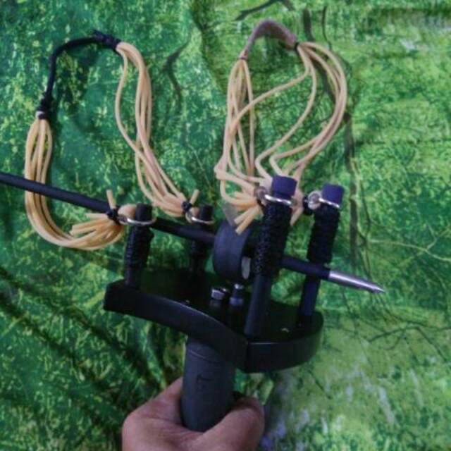 KETAPEL PANAH New Catapult Bow 3in One 360 Derazat Sling Bow 4POLE Penahan bisa puter 20x13x10x29cm