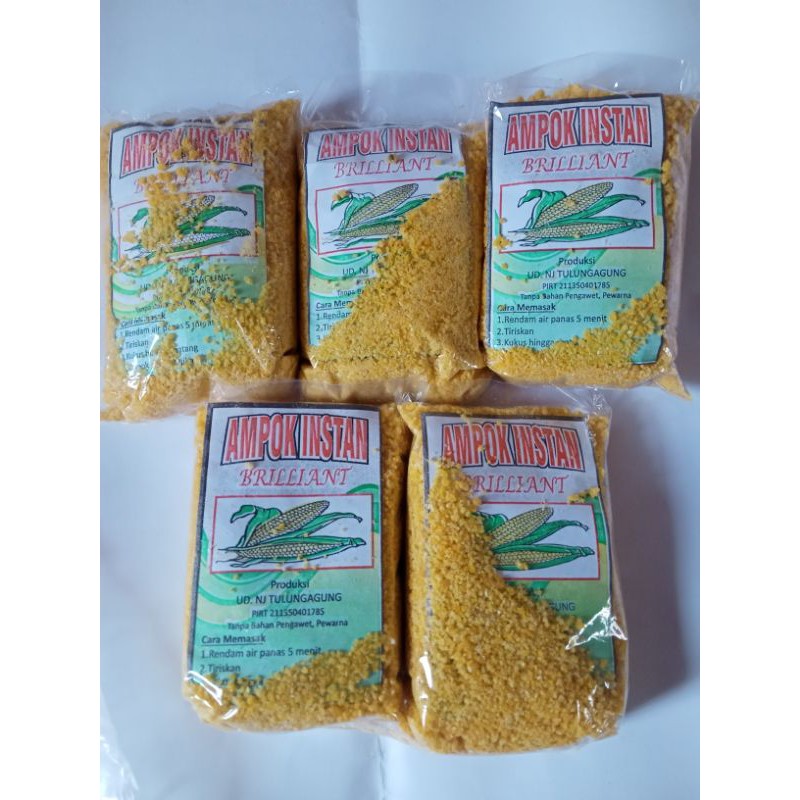 

5 bks" Nasi ampok / beras jagung