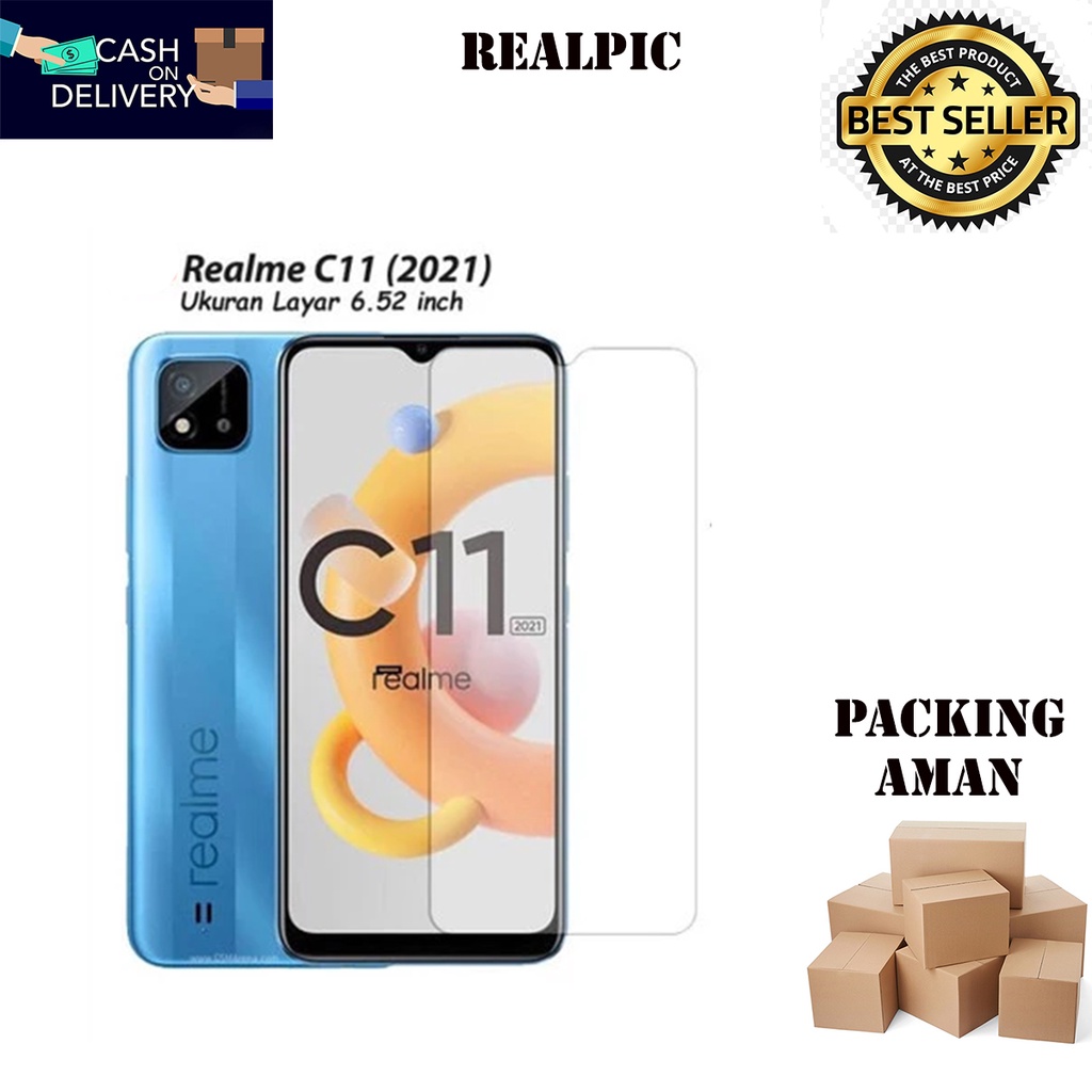 Tempered Glass Realme C11 2021 Screen Protector Anti Gores