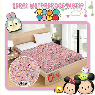 Sprei waterproof MOTIF KARTUN ANAK anti air ompol 