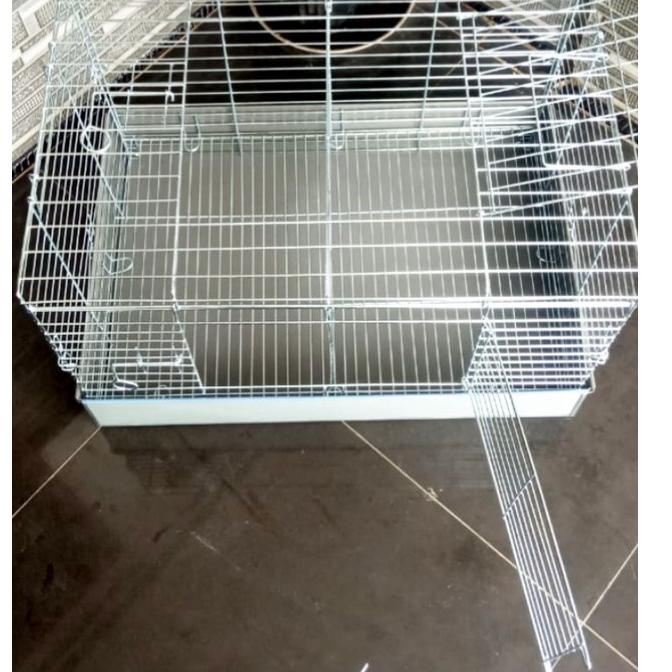 DBS.19Au22ᴸ ◦ Kandang Kelinci Galvanis, Kucing, Anjing, Tupai Size P61 x L41 x T41