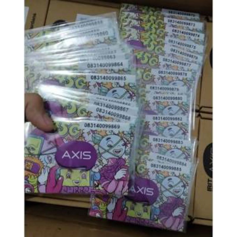KARTU PERDANA AXIS 120GB PER BOX 50PCS SEGEL 60HARI