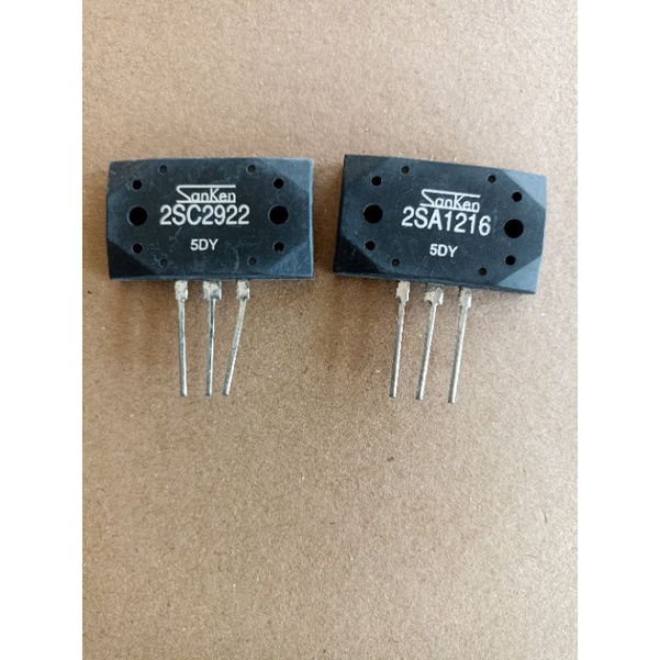 Transistor sanken 5DY 2SA 1216 Dan 2SC 2922 RRT KW1