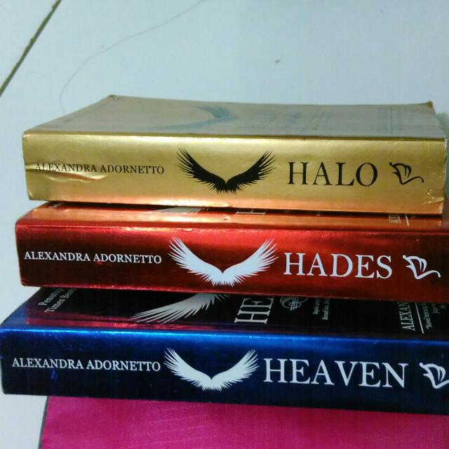 [INDONESIA] BUKU NOVEL HALO TRILOGI - HALO - HADES - HEAVEN - ALEXANDRA ADORNETTO [ORIGINAL]