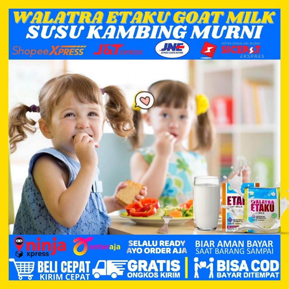 

SUSU PENGGEMUK BADAN SUSU ETAKU SUSU KESEHATAN SUSU BUBUK SUSU ENAK SUSU BERGIZI | Susu Kambing Etawa Murni Goat Milk ASLI Original With Nano Technology Walatra Etaku