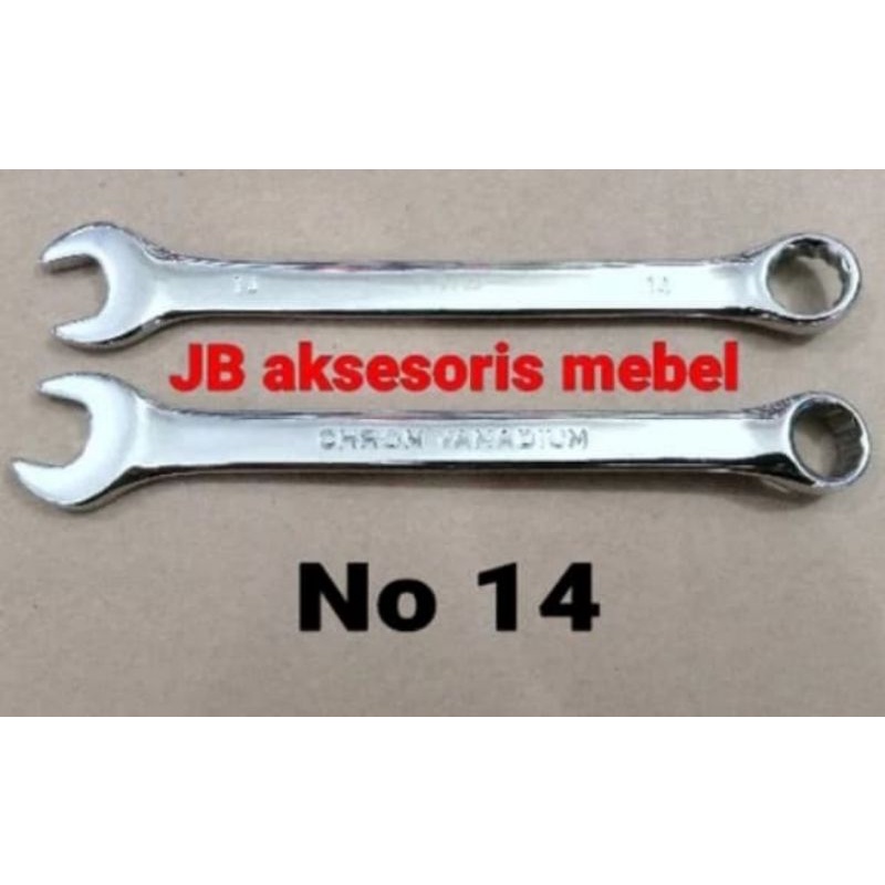 KUNCI RING PAS 14 mm CHROME VANADIUM Merk TMS