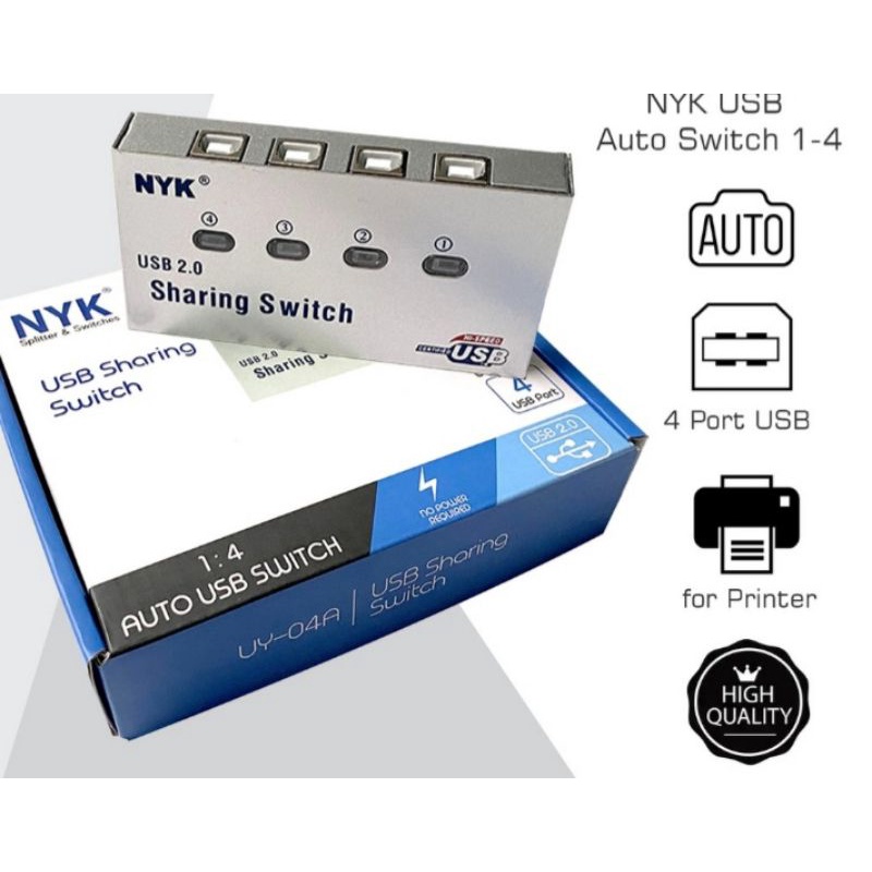 Auto switch printer 4 port nyk/ Auto printer usb