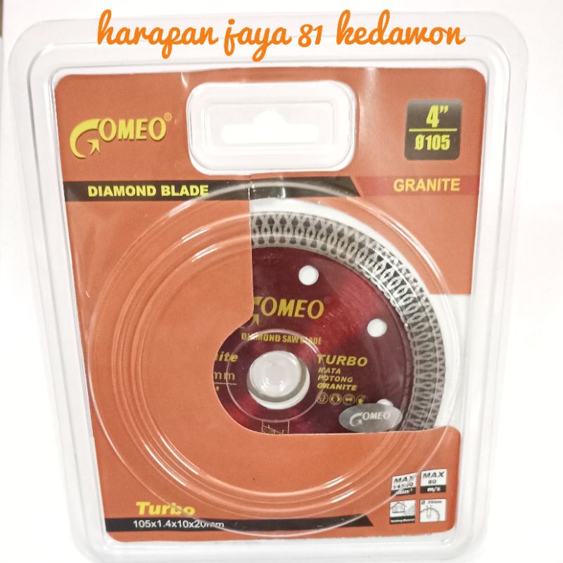 mata grenda potong ceramic, granit/diamond wheel GOMEO TURBO