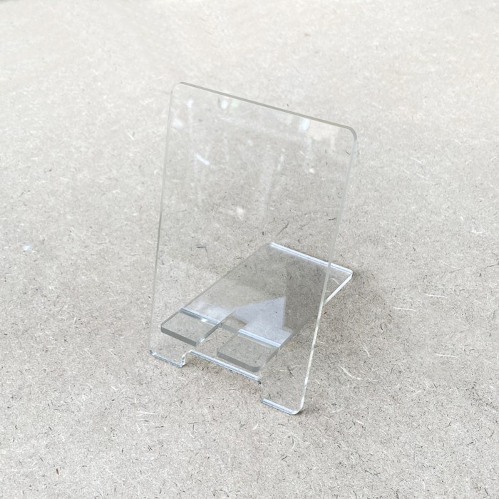 Simple Acrylic Phone Holder - Stand Hp Akrilik Tatakan Meja SmartPhone