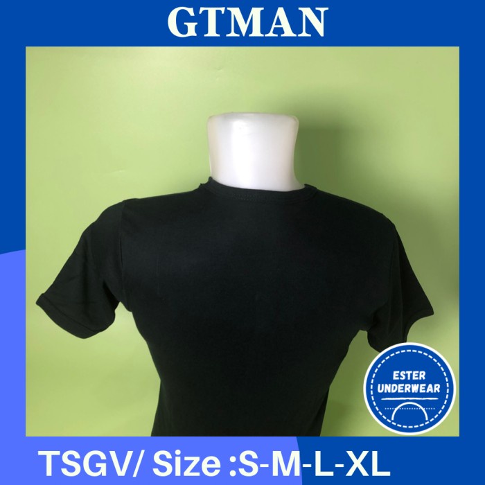 Kaos Dalam OBLONG GTMAN V-NECK TSGV HITAM ISI 1PCS