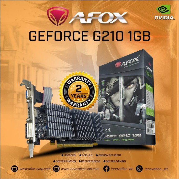 VGA NVIDIA AFOX G210 1 GB DDR2 64 GB