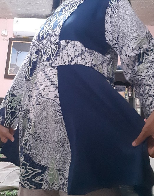 Baju Batik Wanita Modern Monalisa Genes M,l,xl,xxl Asli Pekalongan