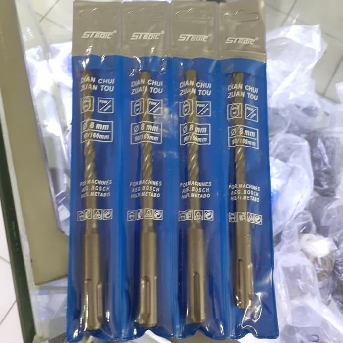 Mata bor beton 8mm x 160 mm mata bor fiser bor SDS bukan joran