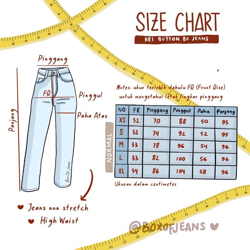 Boxofjeans - KEI Button Boyfriend Jeans - LIGHT BLUE