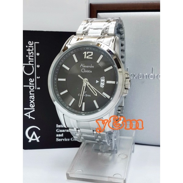 Jam Tangan Pria Alexandre Christie AC 8325 MD FSVBL Original Stainless