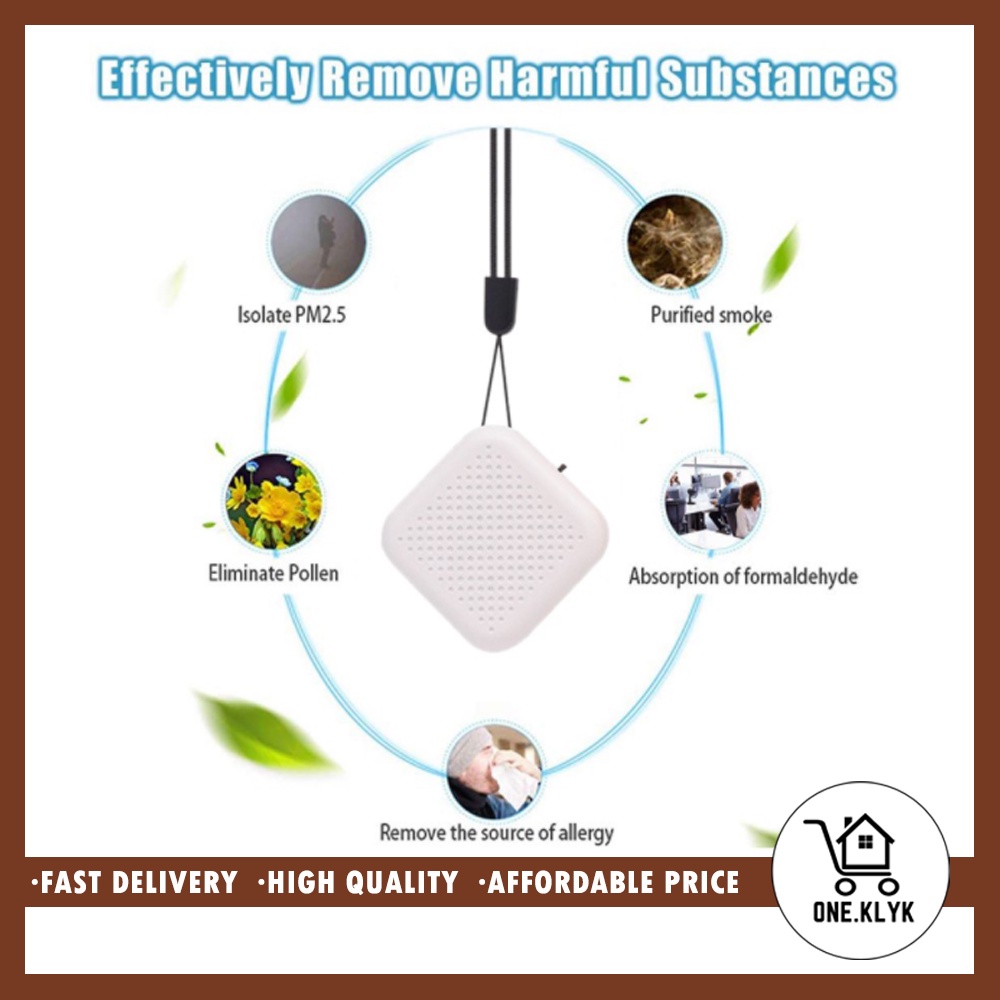 Kalung Portable Ionizer Air Purifier Rakii 5 Warna | Kalung Purifier Ion Negatif