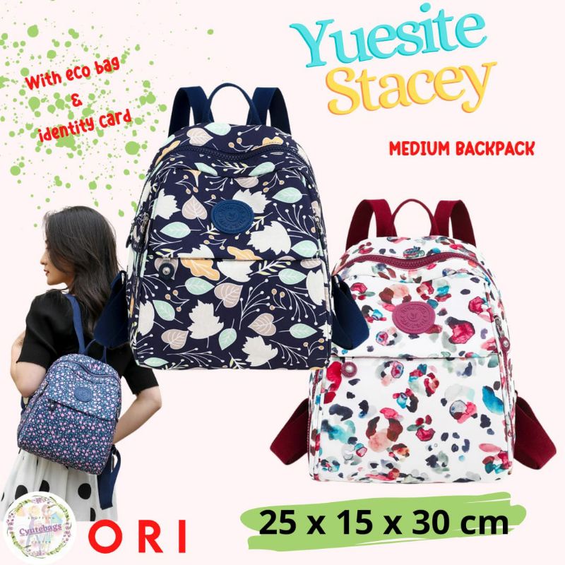 TAS RANSEL SEDANG YUESITE STACEY ORIGINAL IMPORT ANTI AIR MEDIUM BACKPACK CYUTEBAGS