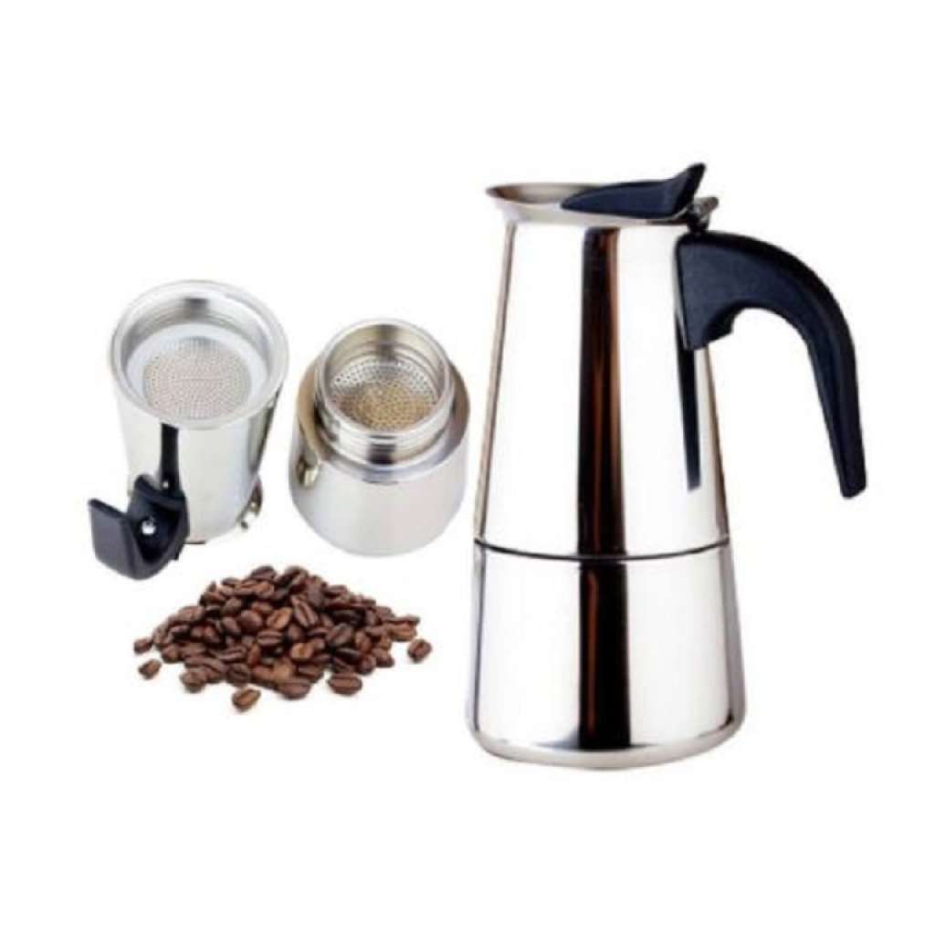 [COD] TEKO PEMBUAT KOPI EKSPRESO l 6 Cup Espresso Coffee Machine Maker Mesin Teko Kopi Moka 300ml