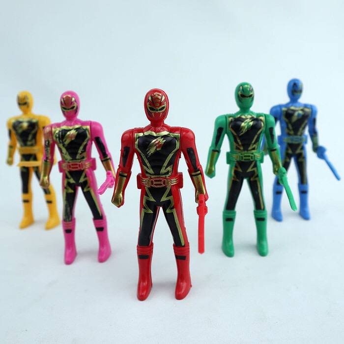 ( BISA COD )- PROMO MAINAN ANAK POWER RANGERS MINI ISI 5PC MAINAN ROBOT POWER RANGERS SET ROBOT AUPER HERO MURAH