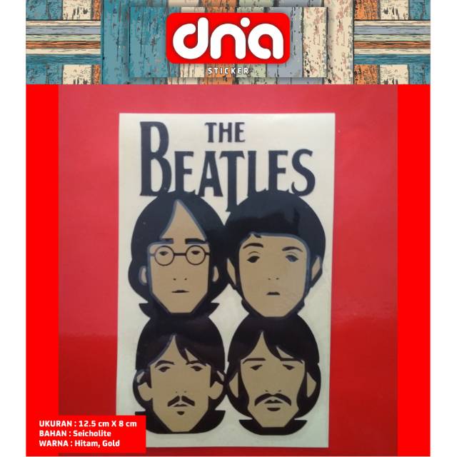 

Cutting sticker band the Beatles