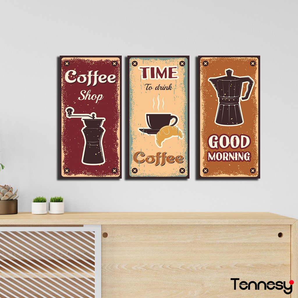 COFFEE ART HIASAN DINDING WALL DECOR 15x30CM PAJANGAN POSTER DEKORASI KAMAR RUMAH