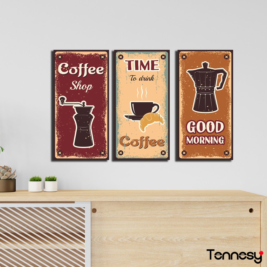 COFFEE ART HIASAN DINDING WALL DECOR 15x30CM PAJANGAN POSTER DEKORASI KAMAR RUMAH