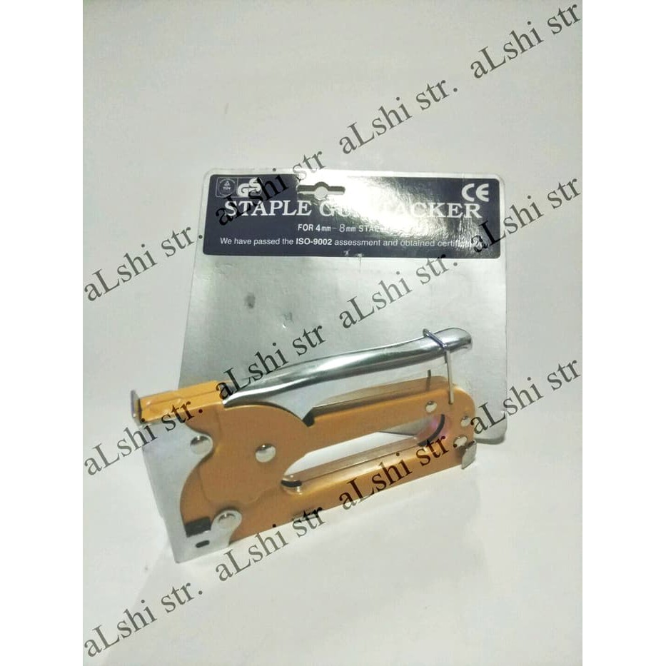 

STAPLE GUN TACKER STAPLES UE E-42 TEMBAK MANUAL KUNING