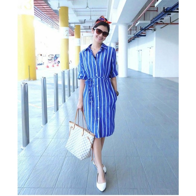 tunik stripe LD 110 / tunin salur wanita LD 110