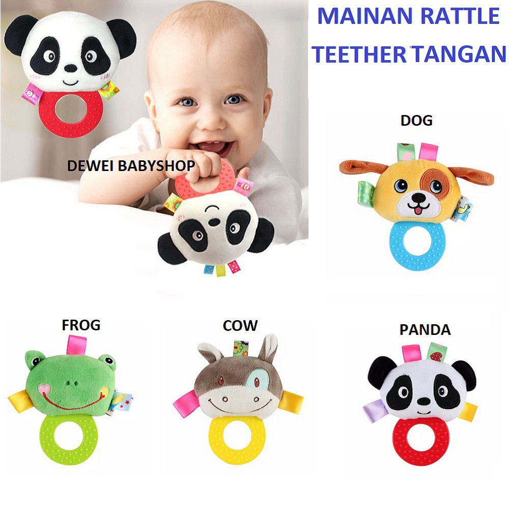 Mainan Boneka Gigitan Tangan Anak Bayi ( Hand Rattle Teether Baby Doll Toys )