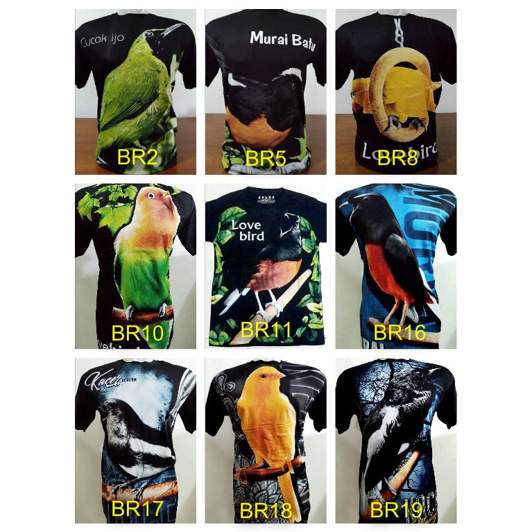 Kaos Burung Kicau Mania Shopee Indonesia