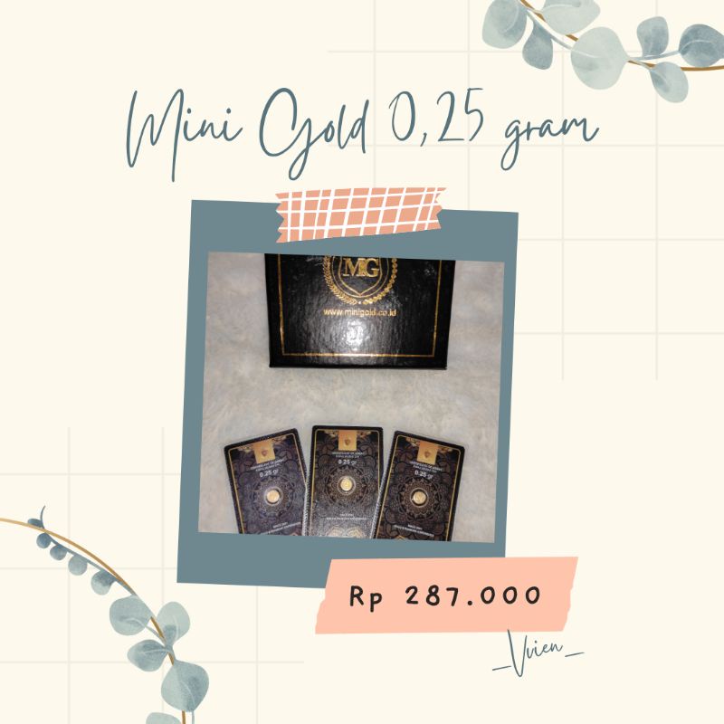 Mini Gold 0,25 gram