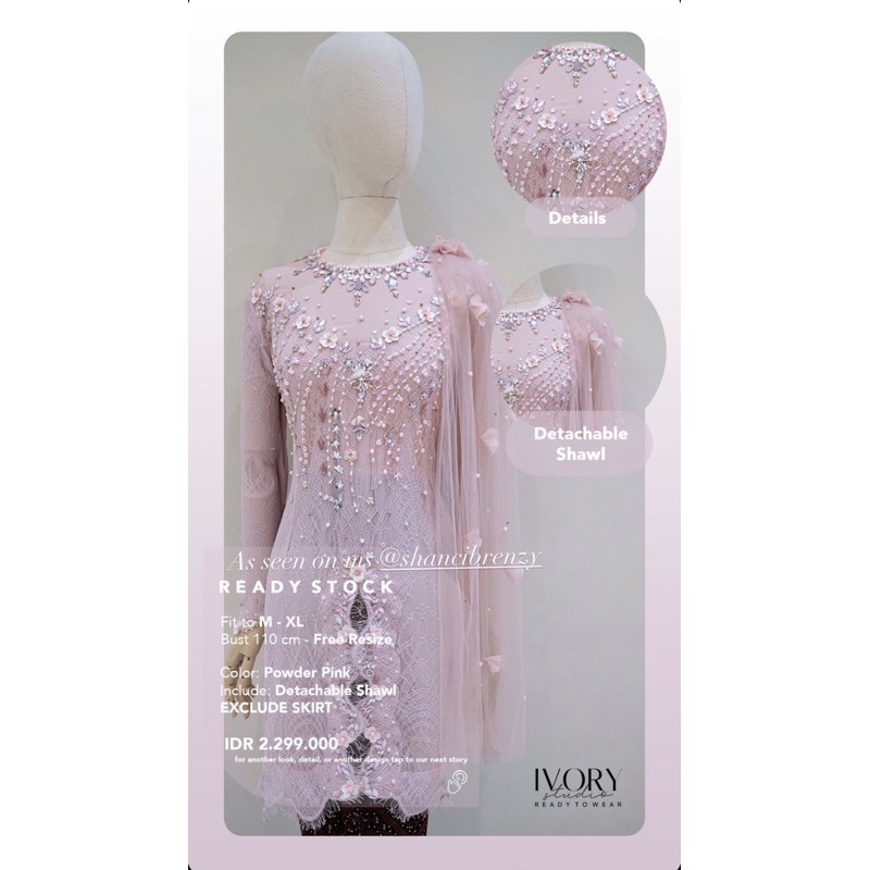 preloved kebaya lamaran engagement by ivory studio rtw