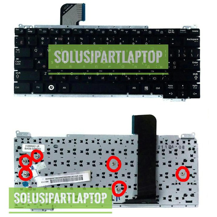 Murah Keyboard Samsung Nc108 Nc108P Nc110 Nc110P Us Russia Black Non Frame Limited