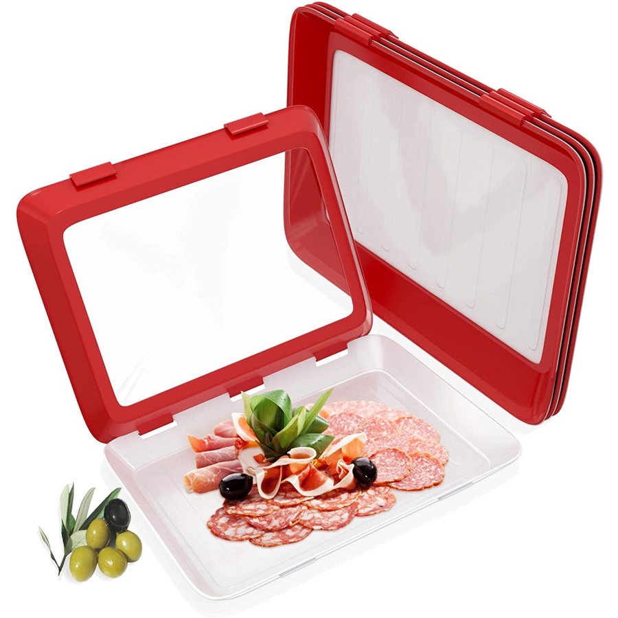 Vakum Tray / Silicone food Fresh Sealer / Tempat Simpan Makanan / Food Preservation Tray