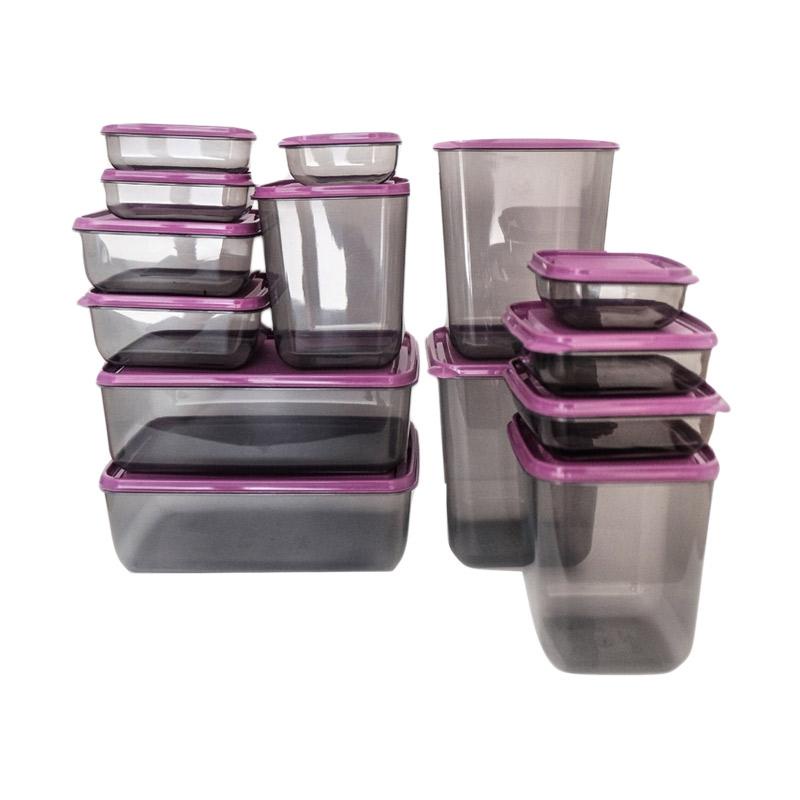 Toples Otaru Smoke Sealware Original Haha Production SET 14PCS / tempat penyimpanan dalam kulkas anti tumpah daging ikan ayam sapi kambing seafood udang cumi tidak bau amis plastik warna warni berbagai ukuran dari besar sampai kecil