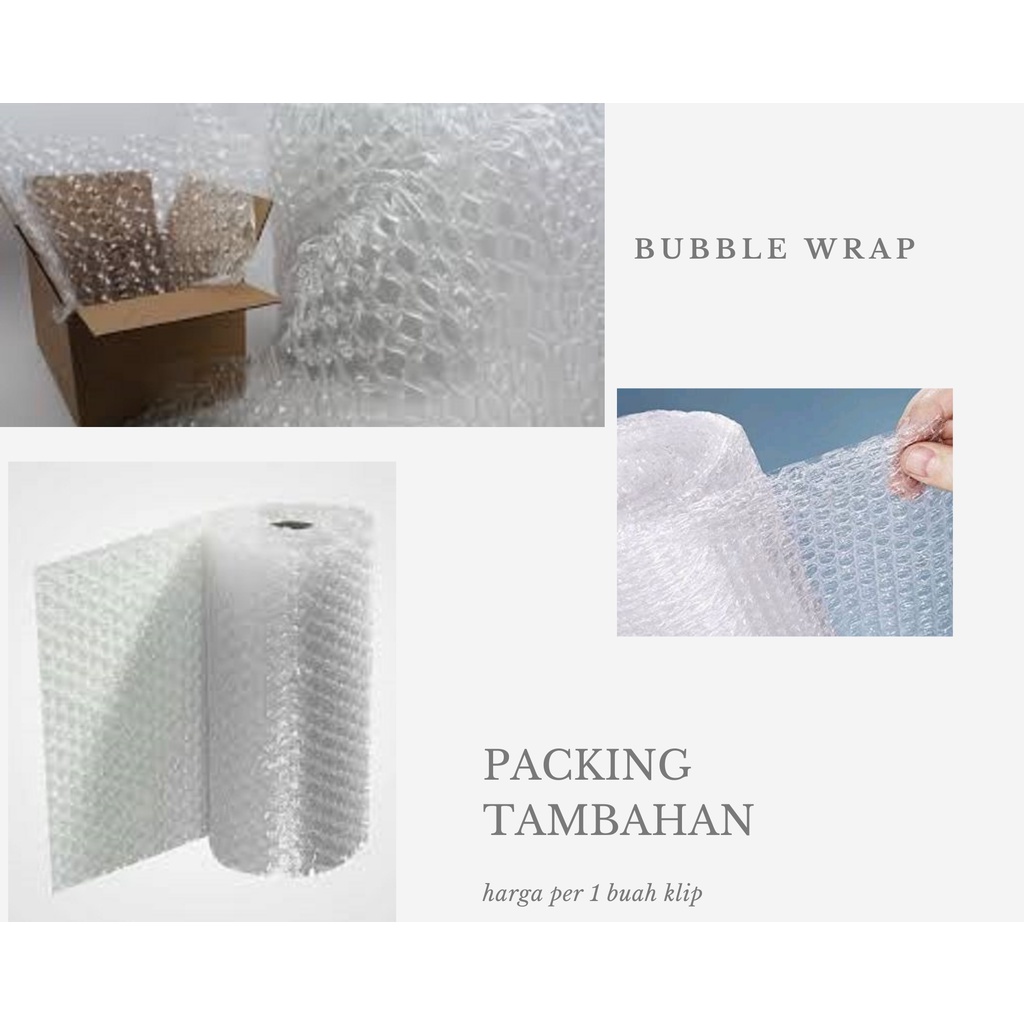 

Tambahan packing bubble wrap dus untuk produk lilin pompa balon DLL