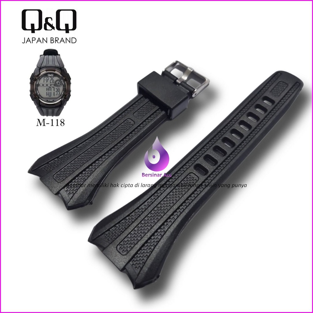Tali jam tangan Qnq Q&amp;q qq M-118 M118
