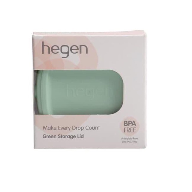 Hegen Breast Milk Storage Lid / penutup pink / green