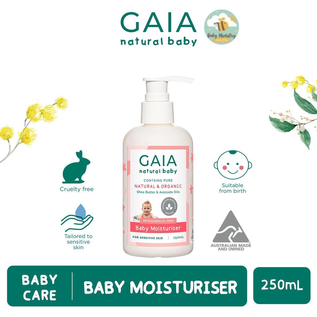 GAIA Natural Baby Moisturiser 250mL - Lotion Pelembab Bayi (cream bayi kulit sensitive)